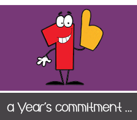 One year commitment illustration