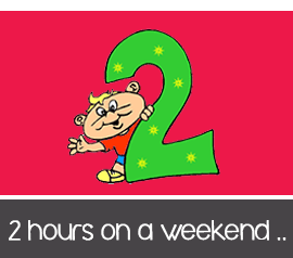 Two hours on a weekend illustration