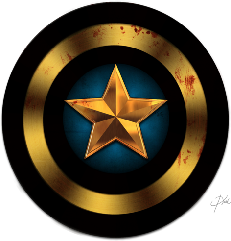 Superhero emblem illustration